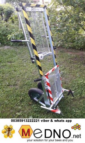 Apilift pocinčani , model za rad s nastavcima,u kontenjeru,sa paletama , bačvama sa medon , vaganje košnica - Slika 13