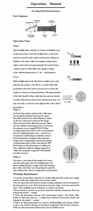 Refraktometar  za kontrolu koncentracije vode i šećera - Slika 6