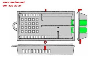 Kavez za transport matica - žuti model sa prozirnim poklopcem - Slika 4