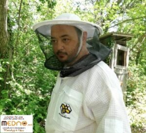 Pčelarsko odijelo 3D ventilacijsko sa duplom zaštitom od uboda (kombinezon / odijelo) bijelo -Ventilation blouse with double protection against bee sting (soft material )