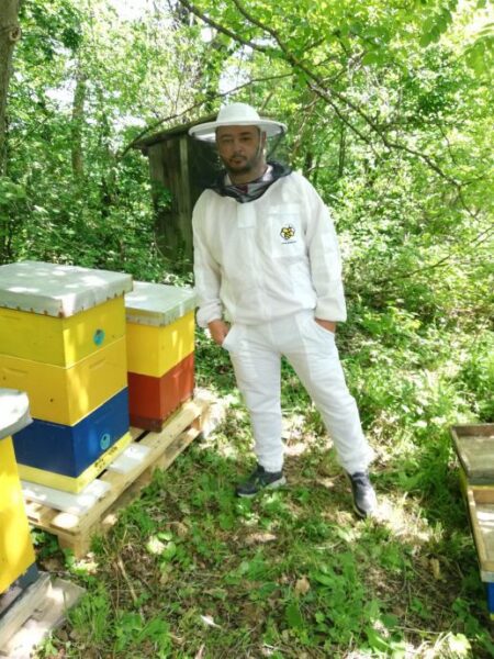 Pčelarska jakna ventilacijska sa duplom zaštitom od uboda (bluza / odijelo) bijelo -Ventilation blouse with double protection against bee sting (soft material )