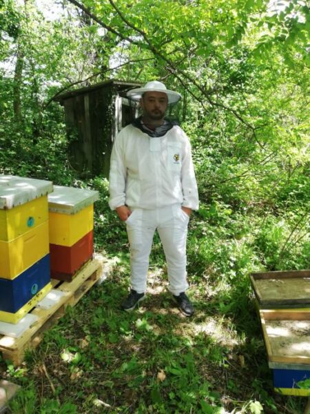 Pčelarska jakna ventilacijska sa duplom zaštitom od uboda (bluza / odijelo) bijelo -Ventilation blouse with double protection against bee sting (soft material )