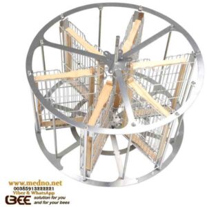 Vrcaljka kasetna ,6 okvira Langstroth 24 cm, automatska , samo okretna sa inox košem , 0,18 Kw AC Motor, automatski kontroler , mjerač vremena i memorija brzine–BA556-OMY-304 - 4